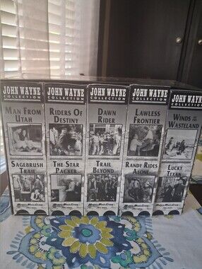 John Wayne 10 VHS collection Box Set